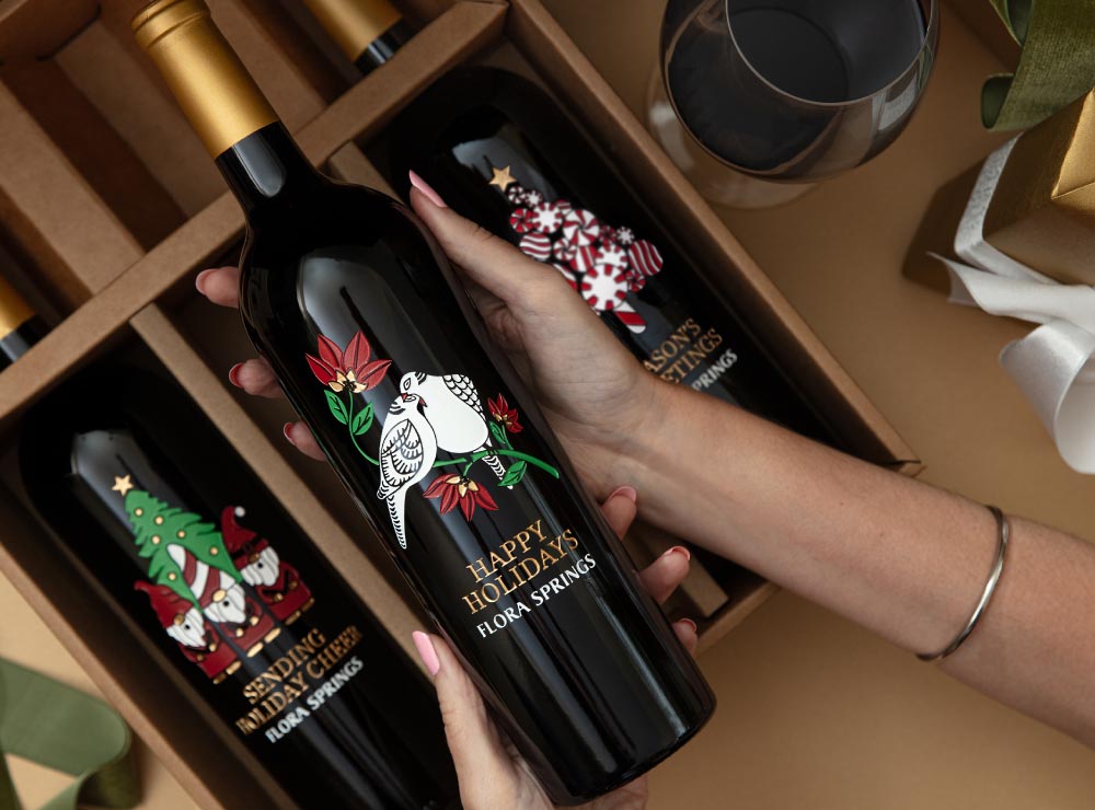 In The Press: Etched Holiday Wines from Flora Springs Napa Valley