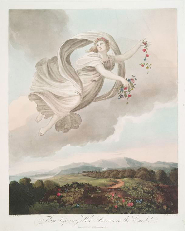 The Original “Flora Dispensing Her Favours on the Earth" - Now in the Digital Collection of the New York Public Library