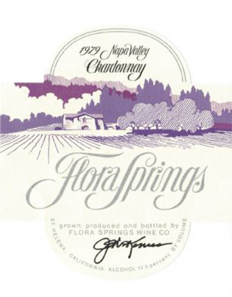 1979 Napa Valley Chardonnay Wine Label.