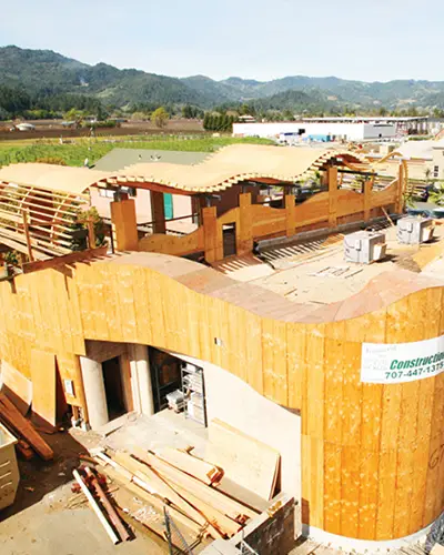 St Helena Tasting Room construction