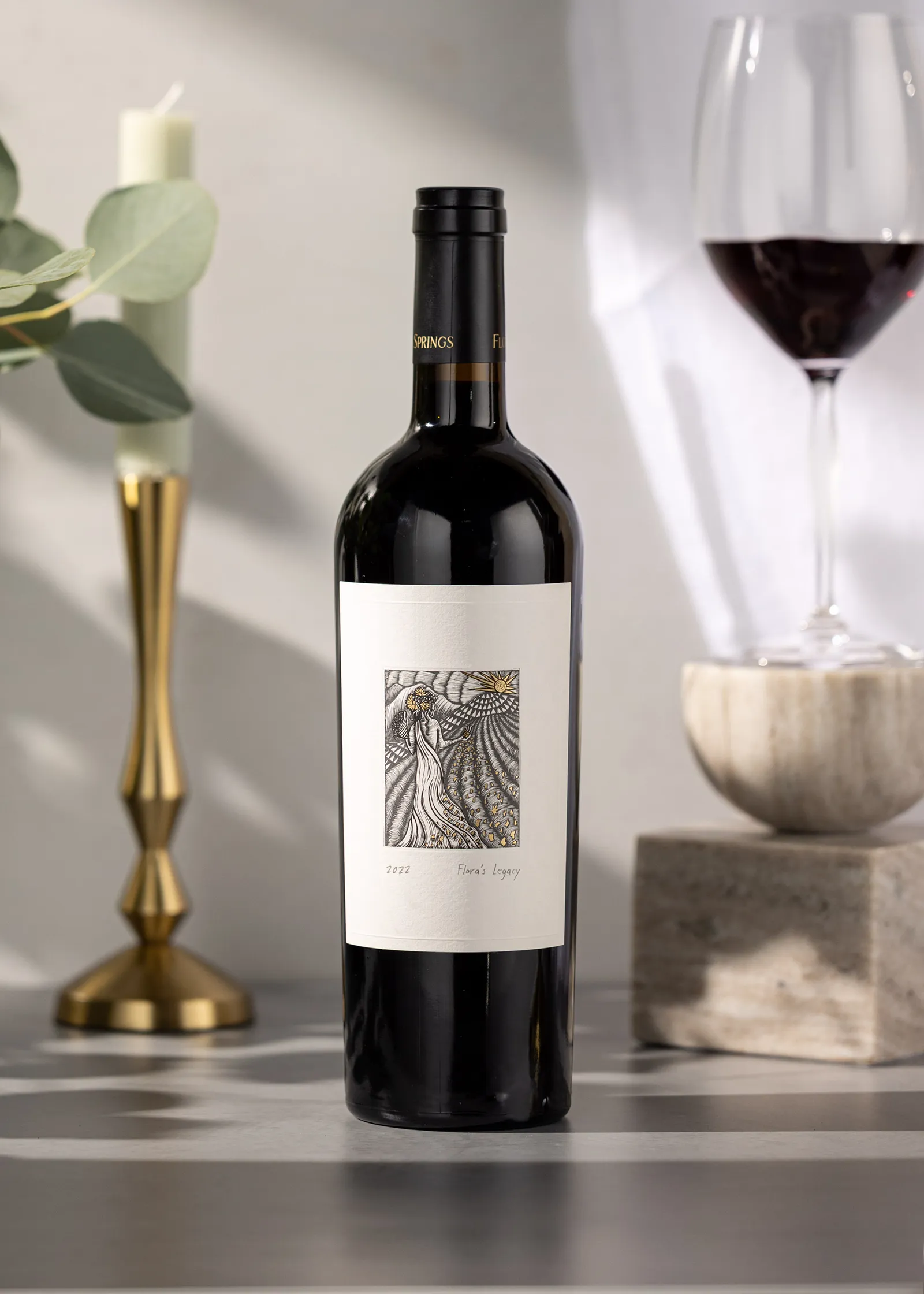 Flora’s Origin wine bottle