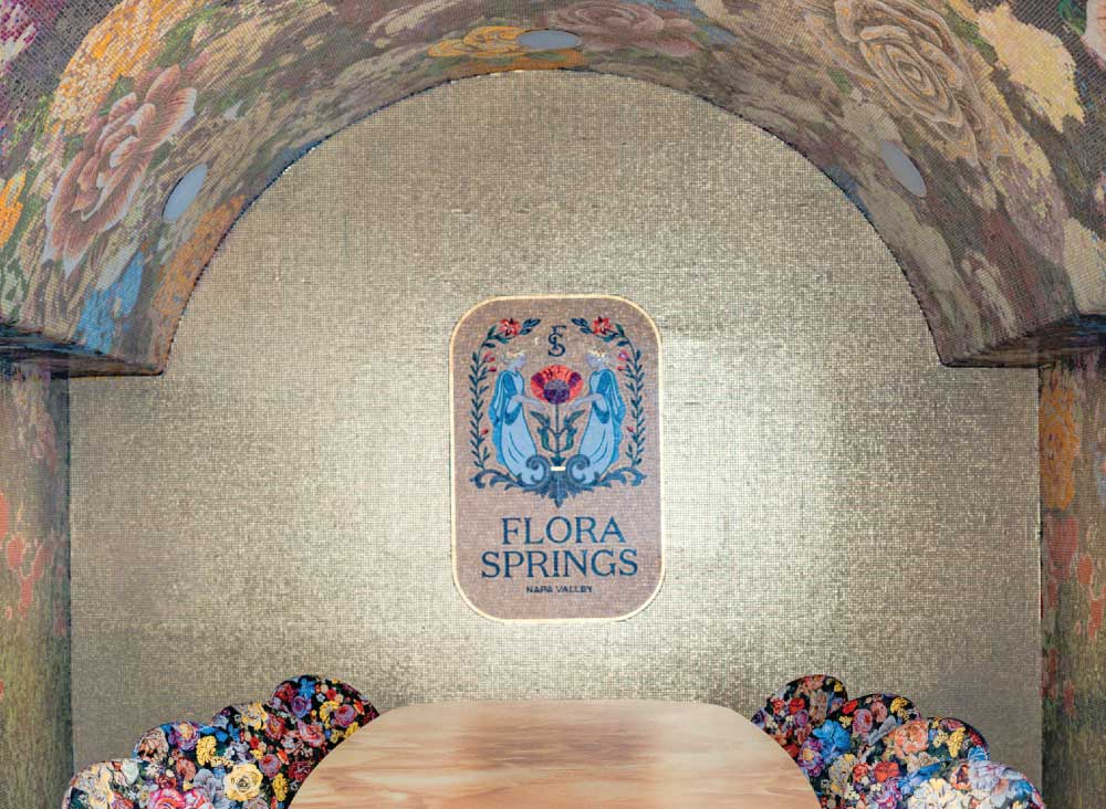 The Bloom Cave at Flora Springs Winery in St. Helena, Napa Valley